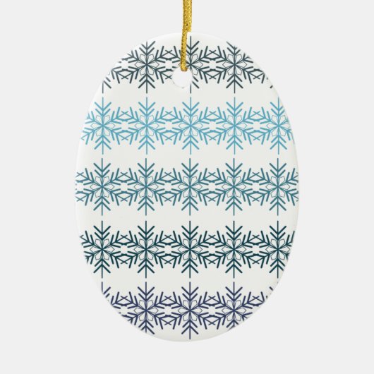 Winter Snowflakes Keramisch Ornament (Voorkant)