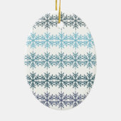 Winter Snowflakes Keramisch Ornament (Achterkant)