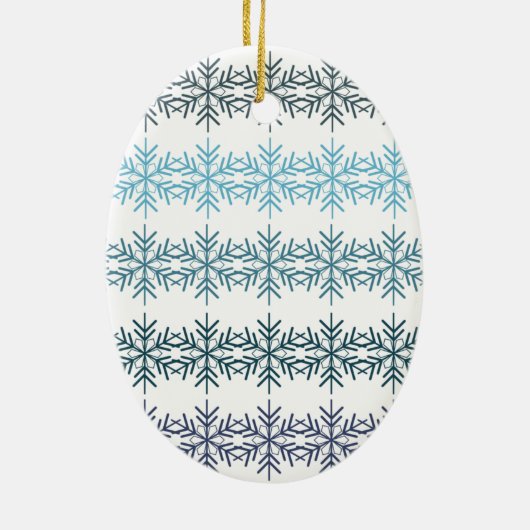 Winter Snowflakes Keramisch Ornament (Achterkant)