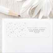 Winter Snowflakes kerst Etiket (Insitu)