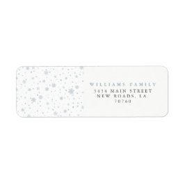 Winter Snowflakes kerst Etiket