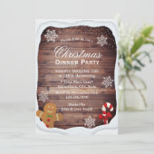 Winter Snowflakes kerstfeest Kaart (Staand voorkant)