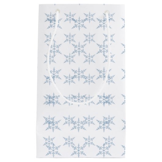 Winter Snowflakes Klein Cadeauzakje (Voorkant)
