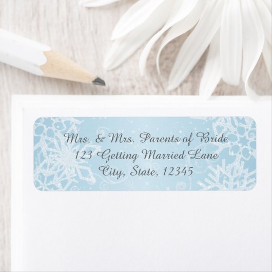 Winter Snowflakes Label (Insitu)