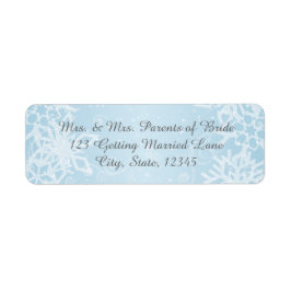Winter Snowflakes Label