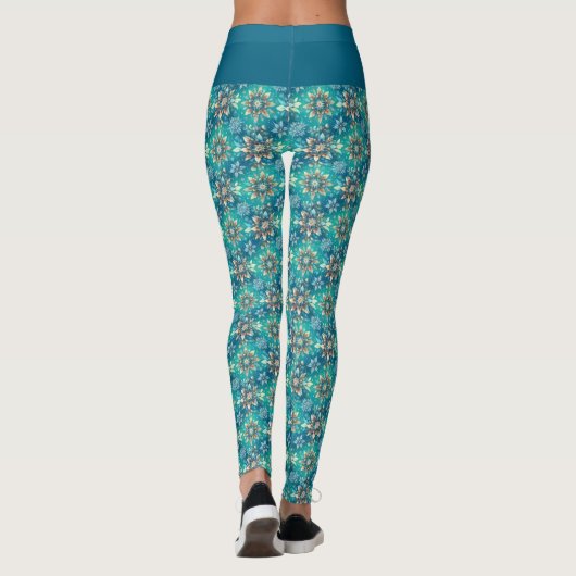 Winter Snowflakes  Leggings (Achterkant)