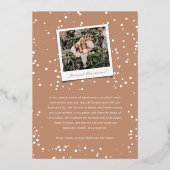 Winter Snowflakes Lijst Prettige feestdagen Elegan (Achterkant)