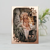 Winter Snowflakes Lijst Prettige feestdagen Elegan (Staand Voorkant)