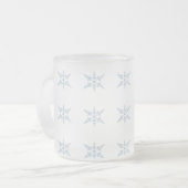 Winter Snowflakes Matglas Koffiemok (Voorkant links)
