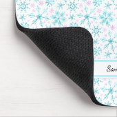 Winter Snowflakes Muismat (Hoek)