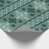 Winter Snowflakes Nordic Wrapping Paper Cadeaupapier (Hoek)