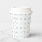 Winter Snowflakes Papieren Bekers (Links)