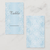 Winter Snowflakes Plaatskaartje (Voorkant / Achterkant)