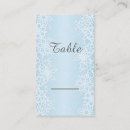 Winter Snowflakes Plaatskaartje