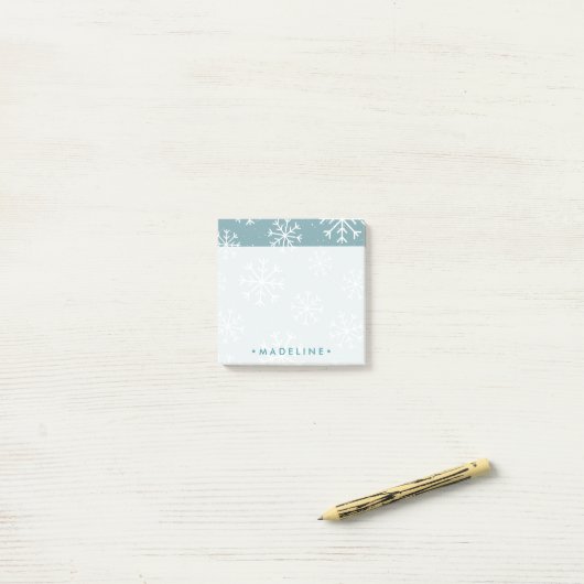 Winter Snowflakes Post-it® Notes (Op bureau)