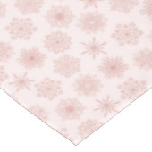Winter Snowflakes Print Blush Pink Kerstmis Tafelkleed (Gekanteld)