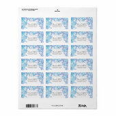 Winter Snowflakes Return Address Label (Full Sheet)