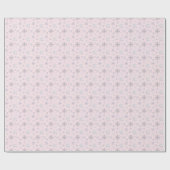 Winter Snowflakes Roze kerstpapier Cadeaupapier (Vlak)
