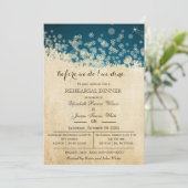 Winter Snowflakes Rustic repetitie nodigt uit Kaart (Staand voorkant)