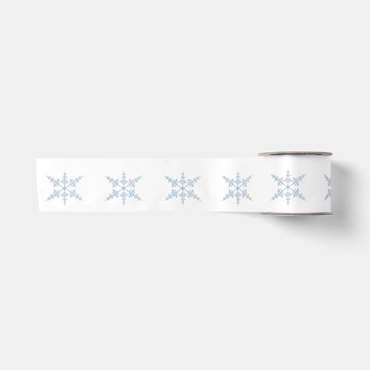 Winter Snowflakes Satijnen Lint (Voorkant)