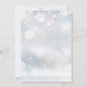 Winter Snowflakes Save The Date (Achterkant)