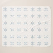 Winter Snowflakes Sherpa Blanket Deken (Voorkant (horizontaal))
