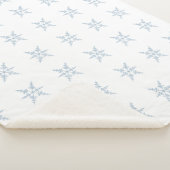 Winter Snowflakes Sherpa Deken (3/4)
