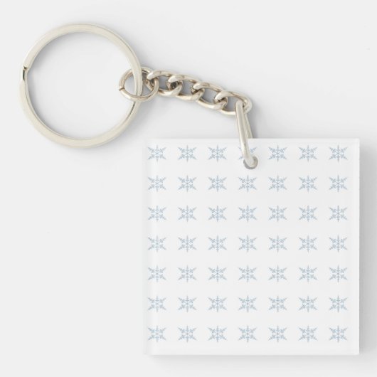 Winter Snowflakes Sleutelhanger (voorkant)