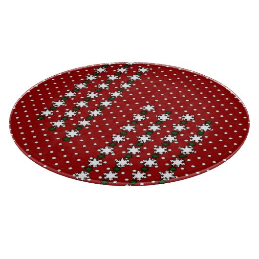 Winter Snowflakes Snijplank (Hoek)