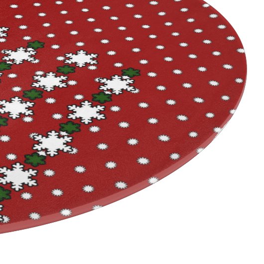 Winter Snowflakes Snijplank (Hoek)