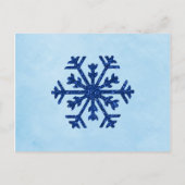 Winter Snowflakes Snoep Buffet dessert Table Kaart (Achterkant)