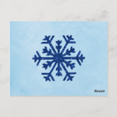 Winter Snowflakes Snoep Buffet dessert Table Kaart (Achterkant)