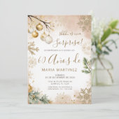 Winter Snowflakes Spanish Sorpresa 60th Birthday Kaart (Staand voorkant)