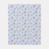 Winter Snowflakes & Sparkles Fleece Blanket (Voorkant)