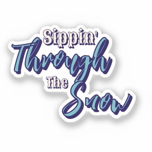 Winter Snowflakes  Sticker (Voorkant)