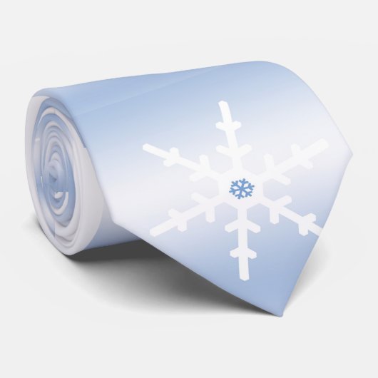 Winter Snowflakes Stropdas (Opgerold)