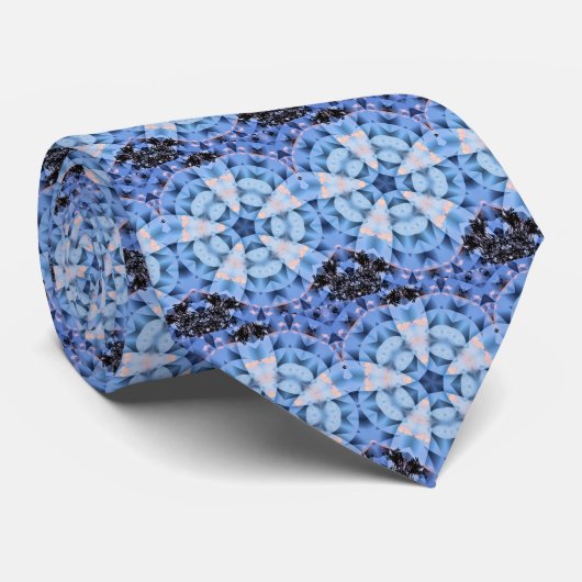 Winter SnowFlakes-Stropdas Stropdas (Opgerold)