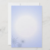 Winter Snowflakes Sweet Sixteen Kaart (Achterkant)