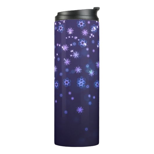 Winter Snowflakes Thermosbeker (Gedraaid links)