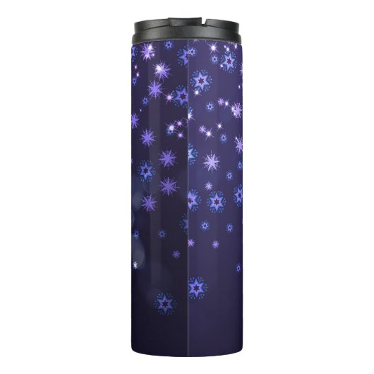 Winter Snowflakes Thermosbeker (Achterkant)