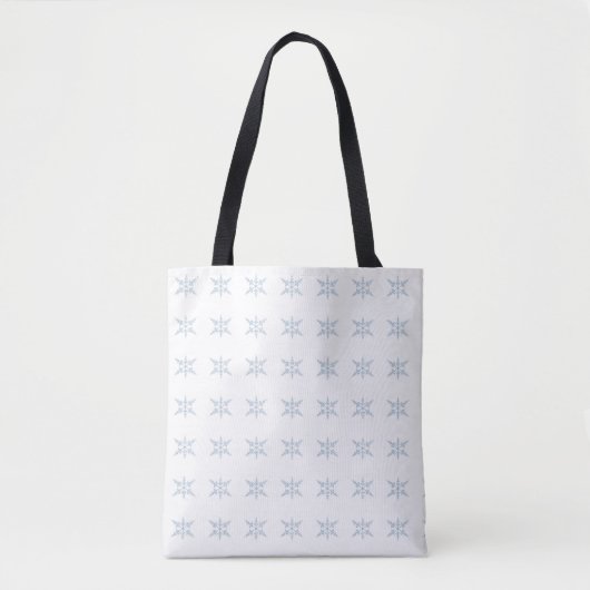 Winter Snowflakes Tote Bag (Voorkant)