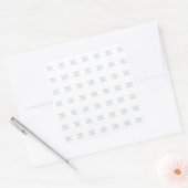 Winter Snowflakes Vierkante Sticker (Envelop)