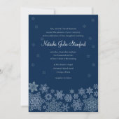 Winter Snowflakes Weddenschap 5 x 7 kaart (Voorkant)