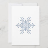Winter Snowflakes Weddenschap 5 x 7 kaart (Achterkant)