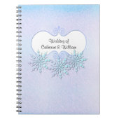Winter Snowflakes Weddenschap Notitieboek (Voorkant)