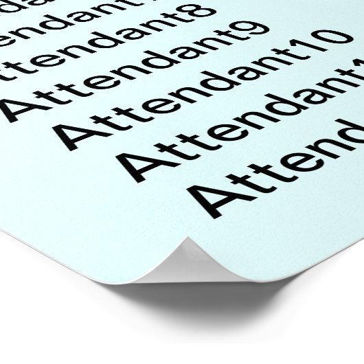 Winter Snowflakes Wedding Seding Chart Poster (Hoek)