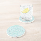 Winter Snowflakes Zandsteen Onderzetter (Zijkant)