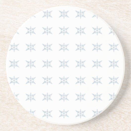 Winter Snowflakes Zandsteen Onderzetter (Voorkant)
