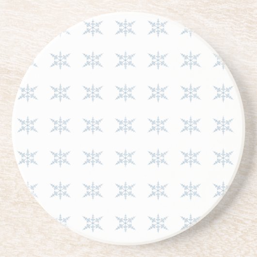 Winter Snowflakes Zandsteen Onderzetter (Voorkant)