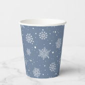 Winter Snowflakes zijn koude buiten Boy Baby showe Papieren Bekers (Achterkant)